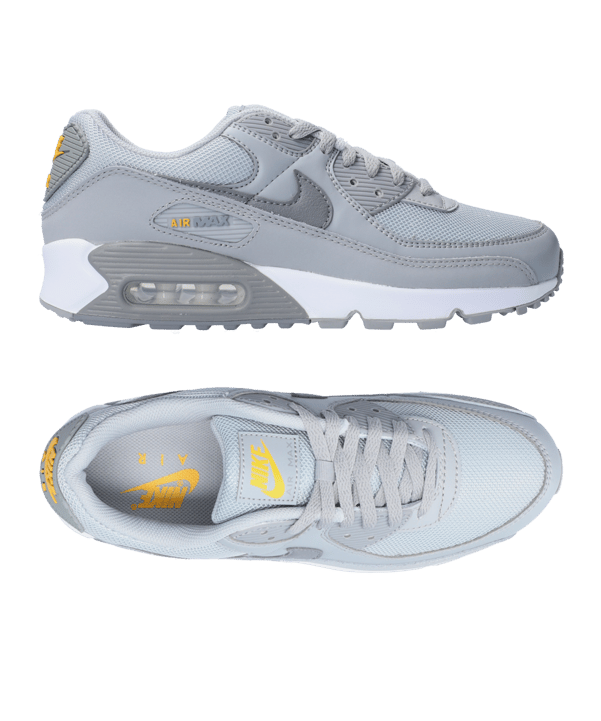 Nike Air Max 90 Grau Gelb F001 - grau