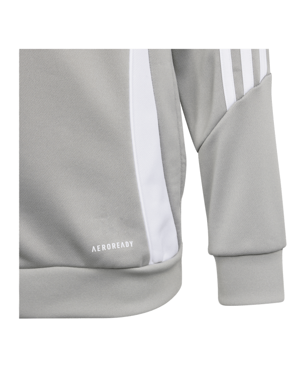 adidas Tiro 24 Training Hoody Kids Grau Weiss - grau