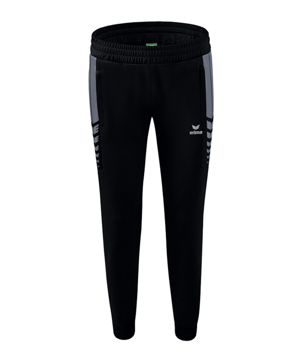 Erima Six Wings Worker Hose Damen Schwarz Grau - schwarz