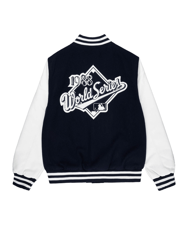 New Era Los Angeles Dodgers MLB World Series Varsity Jacke Blau - blau