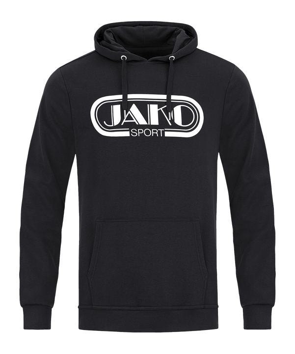 JAKO Retro Hoody Schwarz F800 - schwarz