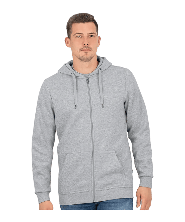 JAKO Organic Kapuzenjacke Grau F520
