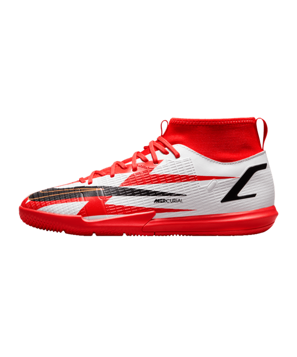 Nike Jr Mercurial Superfly VIII Academy CR7 IC Kids Rot F600 - rot