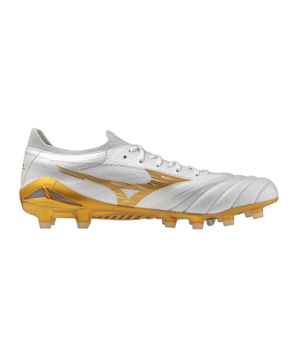 Mizuno Morelia Neo IV Beta Elite FG Bright Gold Wit K50 - wit