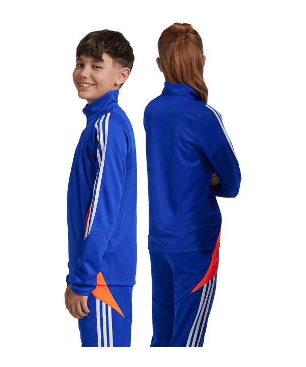 adidas Tiro 24 Trainingsjacke Kids Blau - blau