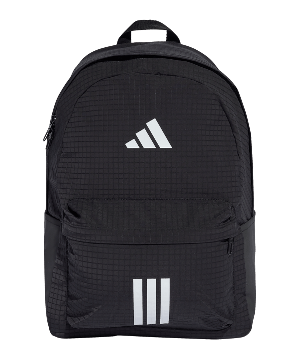 adidas Essentials 3 Stripes Rucksack Schwarz - schwarz