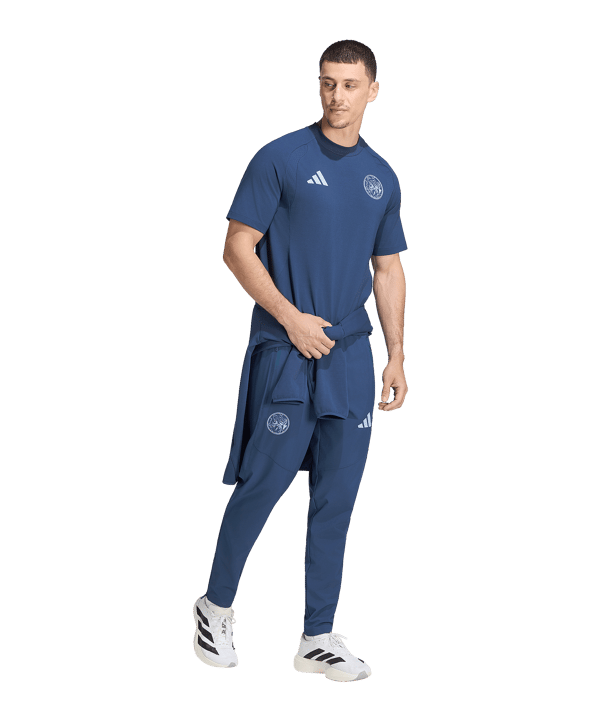 adidas Ajax Amsterdam Tiro Travel T-Shirt Blau