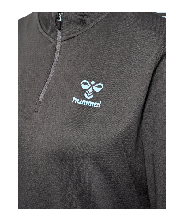 Hummel Staltic Poly Half Zip Sweatshirt Damen Grau F1025 - grau