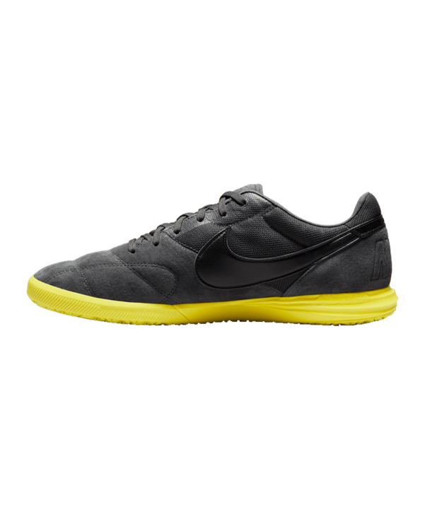 Nike Premier II Sala IC Grau Schwarz Gelb F007 - grau