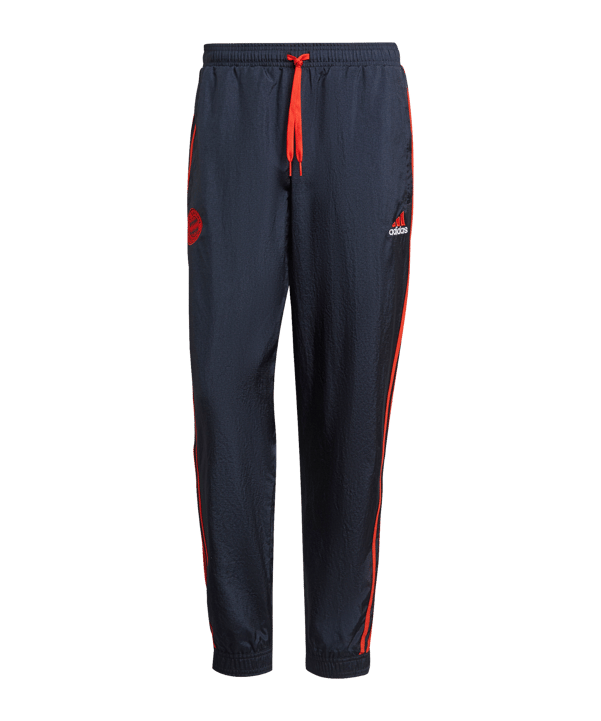 adidas FC Bayern München Icon Woven Jogginghose Blau - blau