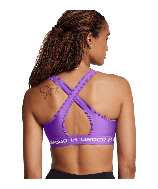 Under Armour Crossback Mid Brassière de sport Femmes Violet C573 - violet