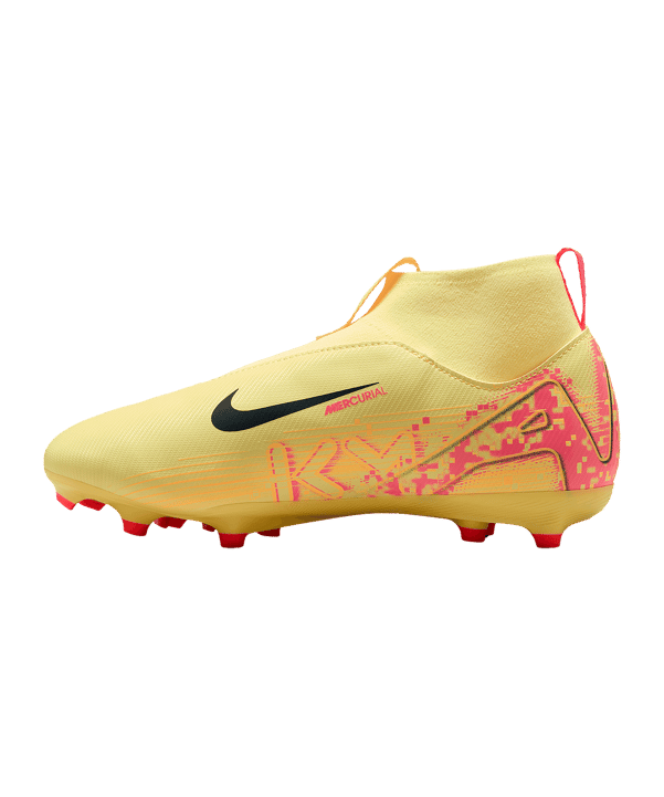 Nike Jr Zoom Mercurial Superfly X Academy FG/MG Mbappe Signature Kids Orange Blau F800 - orange