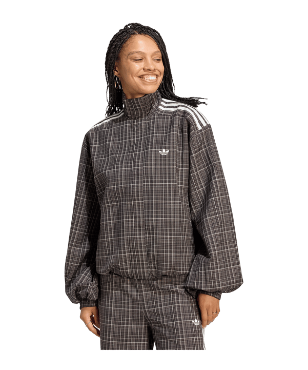 adidas Originals Blousy Check Jacke Damen Braun - braun