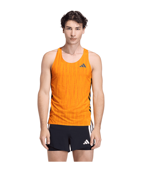 adidas Adizero Running Singlet T-Shirt Beige - beige