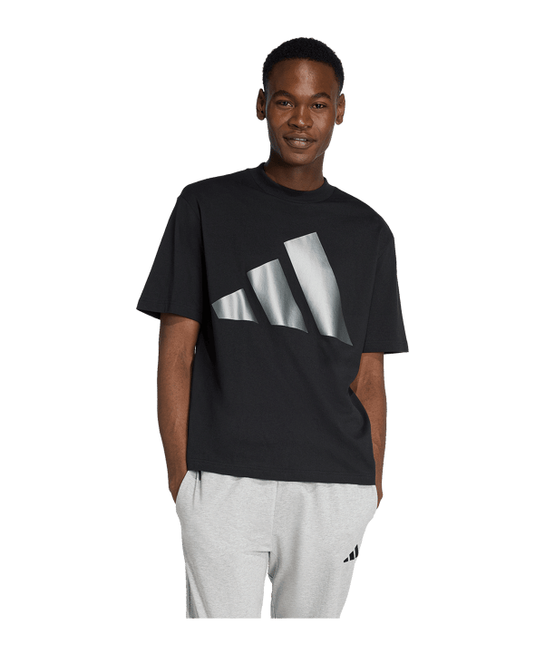 adidas Holiday Big Logo T-Shirt Schwarz - schwarz