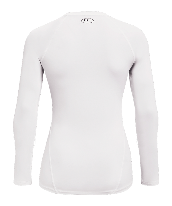 Under Armour Baselayer HG Authentics Comp Longsleeve Manica Lunga Donna Bianco C100 - bianco