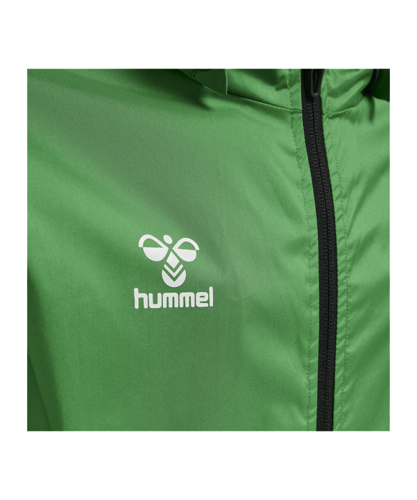 Hummel hmlCORE XK Spray Jacke Kids Grün F6235 - gruen