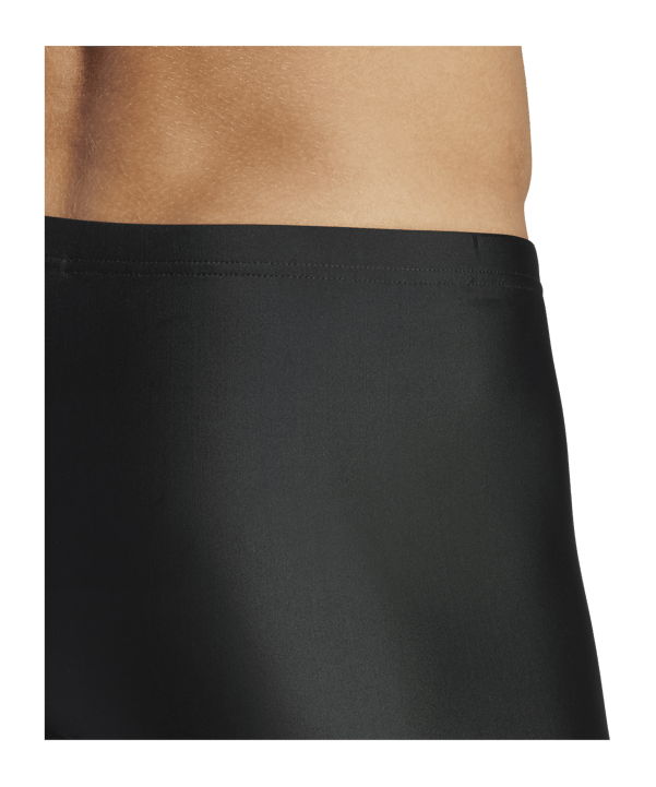 adidas Solid Boxer Swim Badehose Schwarz Weiss - schwarz