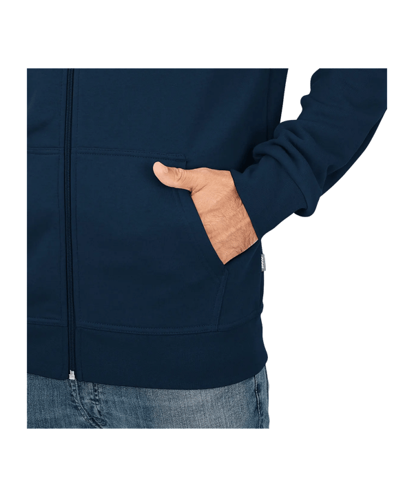 JAKO Organic Kapuzenjacke Blau F900