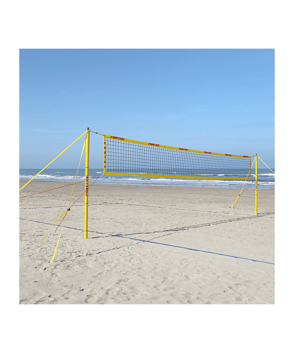 Funtec Beach Champ Set mit Pro Beach Netz 8,5m Tor Schwarz - schwarz