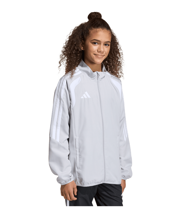adidas Tiro 26 League Präsentationsjacke Kids Grau - grau