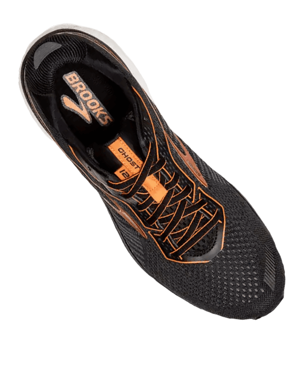 Brooks Ghost 12 Running Schwarz Orange F009 - schwarz