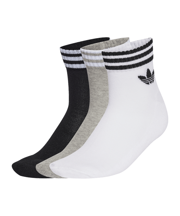 adidas Originals 3 Stripes Ankle 3er Pack Socken Weiß - weiss