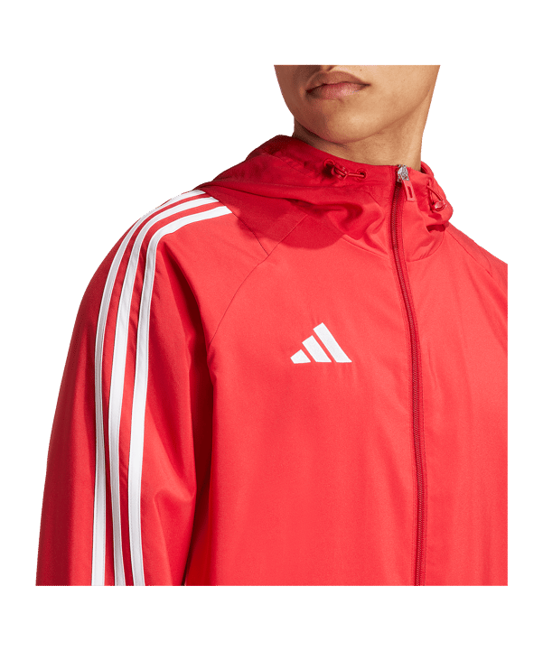 adidas Tiro 24 Windbreaker Rot Weiss - rot