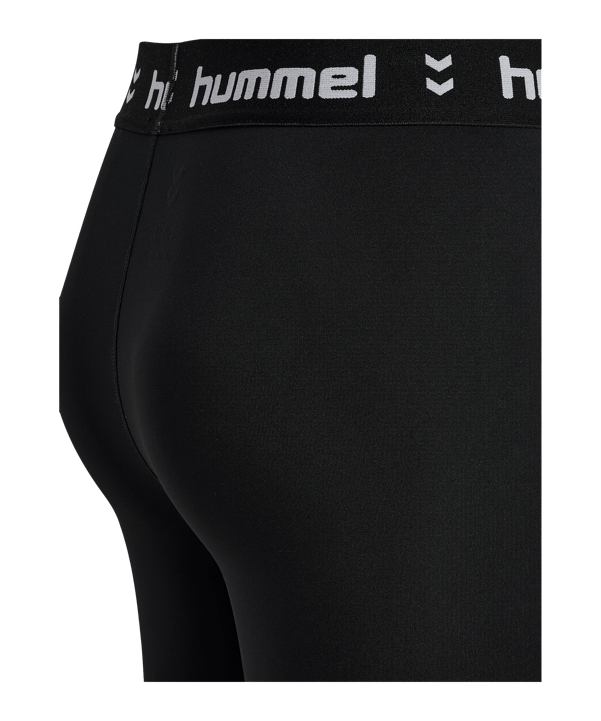 Hummel Pulse Mid Waist Tight Damen Schwarz F2001 - schwarz
