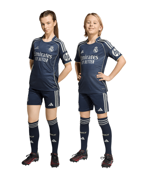 adidas Real Madrid Short Away 2025/2026 Kids Blau - blau