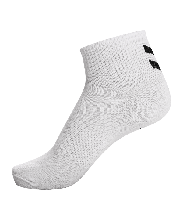 Hummel Chevron 6-Pack Mid Cut Socken Weiss F9425 - weiss