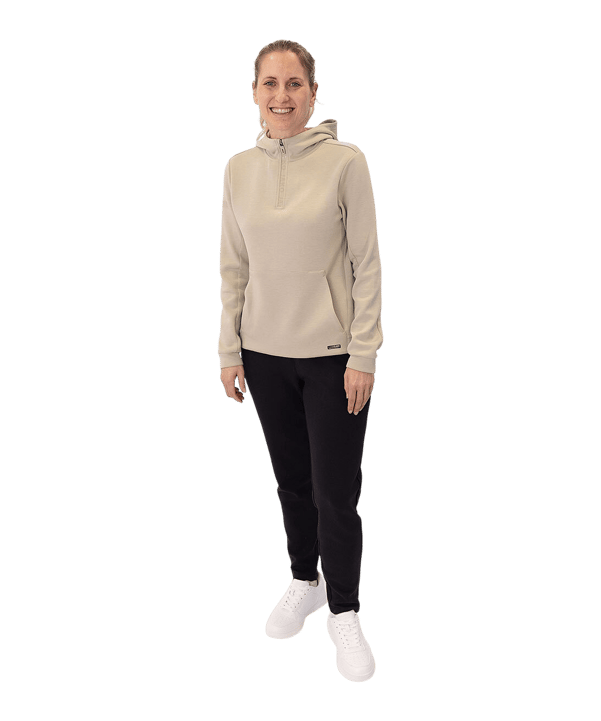 JAKO Pro Casual Hoody Damen Beige F385 - beige