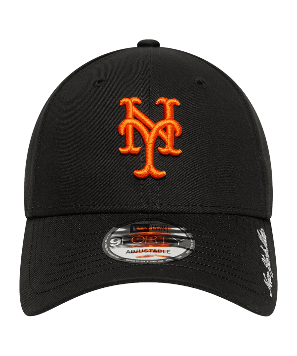 New Era MLB 9Forty New York Mets Visor Script Cap Schwarz - schwarz