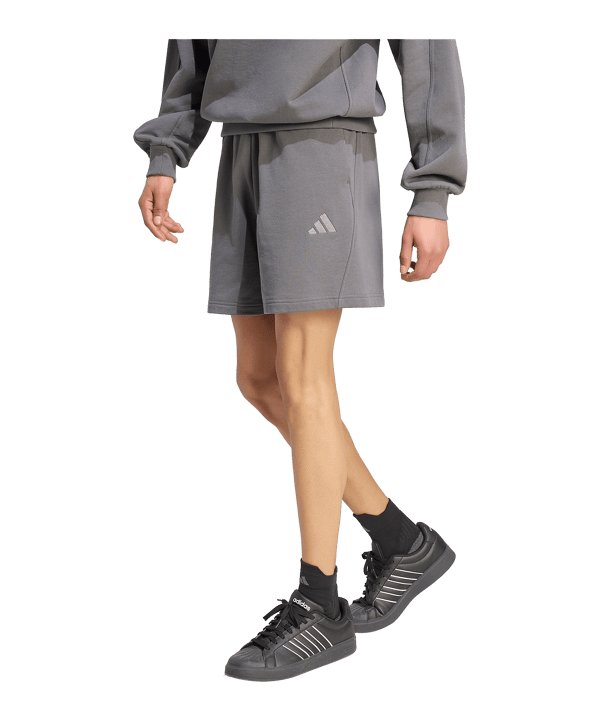 adidas Kit Logo Pantaloncini Grigio - grigio