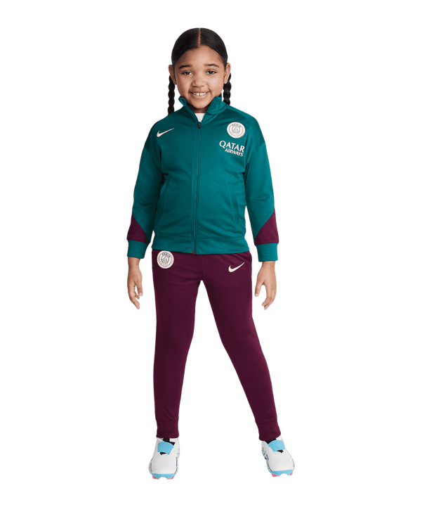 Nike Paris St. Germain Anzug Kids Grün F382 - gruen