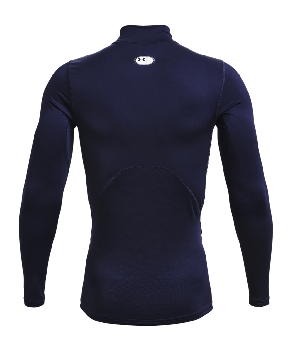 Under Armour Baselayer ColdGear Comp Mock T-Shirt Blau F400 - blau