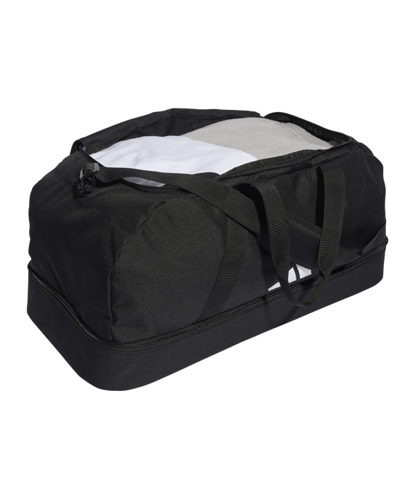adidas Tiro League Duffel Bag Gr. L Schwarz Weiss - schwarz