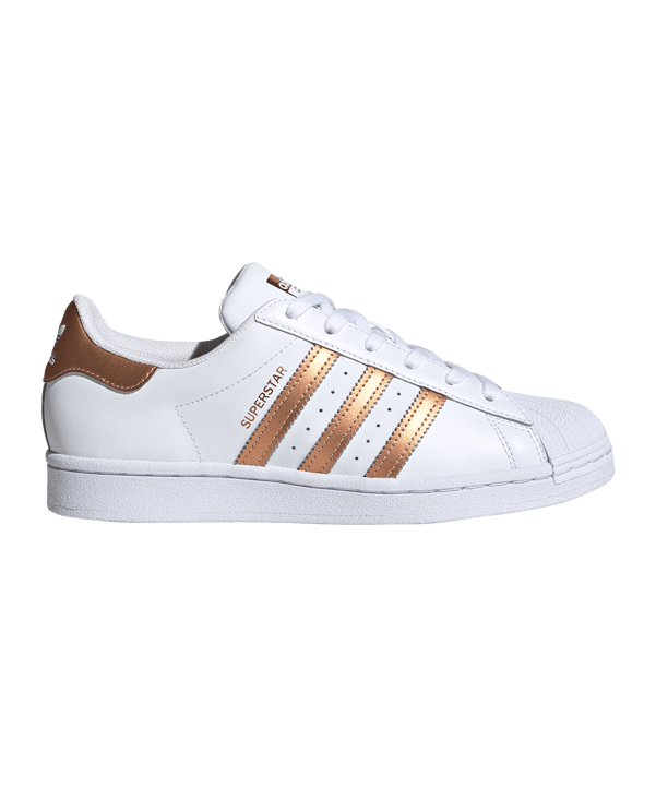 adidas Originals Superstar Damen Weiss Bronze - weiss