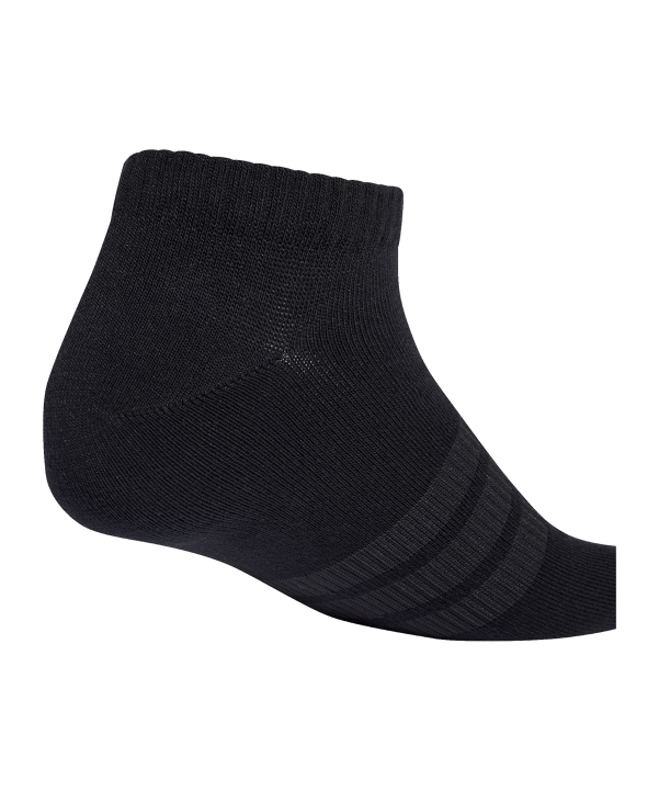 adidas Low Cut 3er Pack Socken Schwarz - schwarz