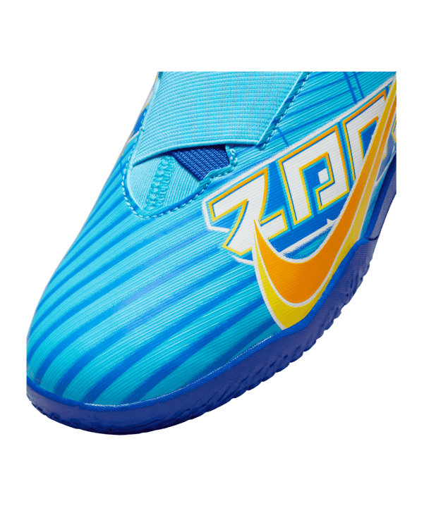 Nike Jr Air Zoom Mercurial Vapor XV Academy IC Halle Mbappe Signature Kids Blau F400 - blau