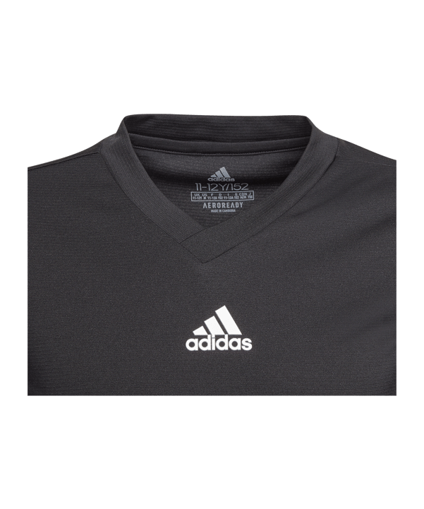 adidas Team Base Top langarm Kids Schwarz - schwarz