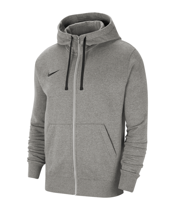 Nike Park 20 Fleece Kapuzenjacke Grau Schwarz F063 - grau