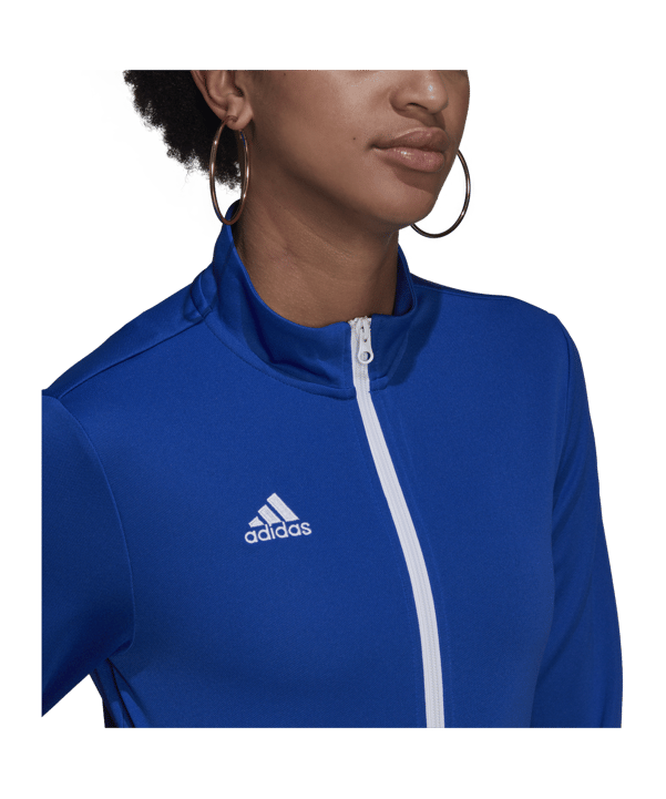 adidas Entrada 22 TK Trainingsjacke Damen Blau - blau