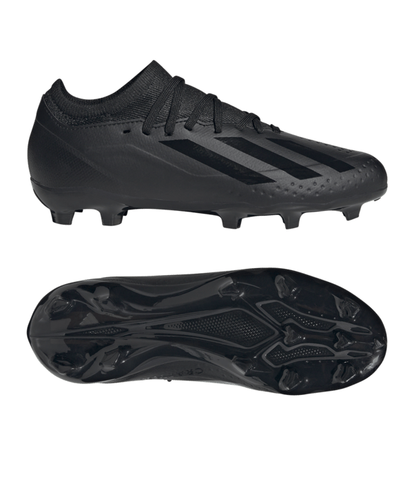 adidas X Crazyfast.3 FG Nightstrike Kids Schwarz - schwarz