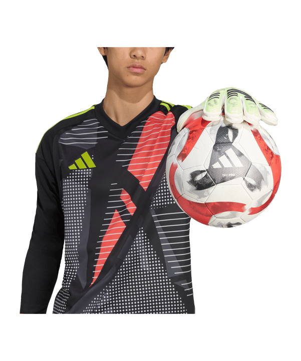 adidas Predator Match Fingersave Torwarthandschuhe Radiant Blaze Grün - gruen