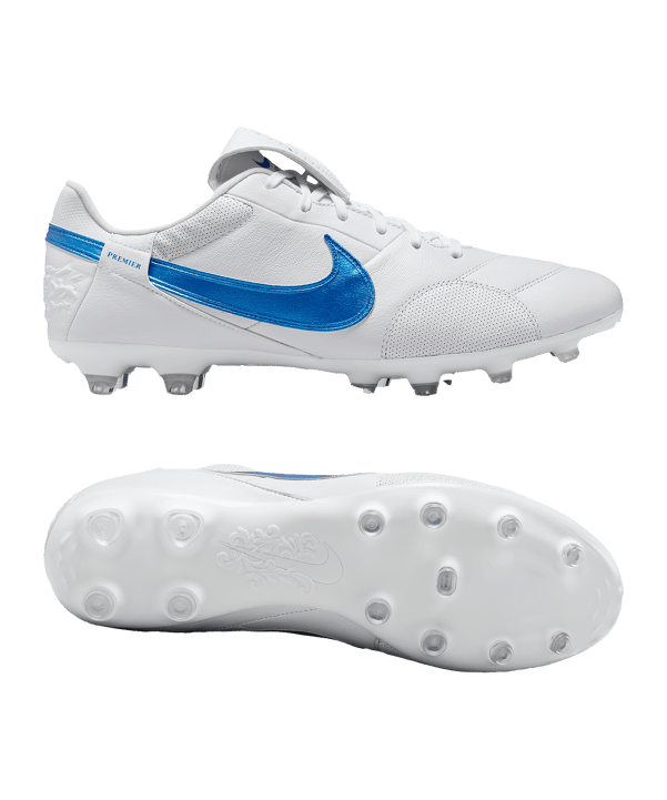 Nike Premier III FG Weiss Blau F103 - weiss