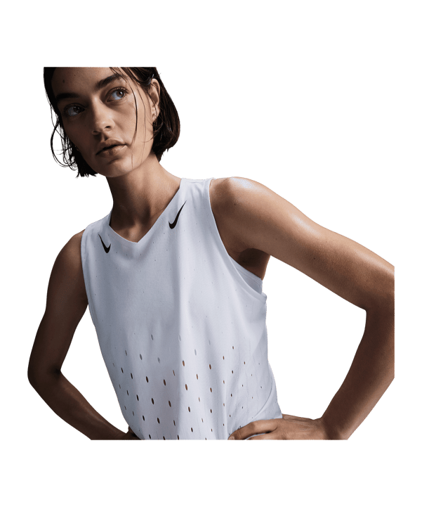 Nike AeroSwift Tanktop Damen Weiß F100 - weiss