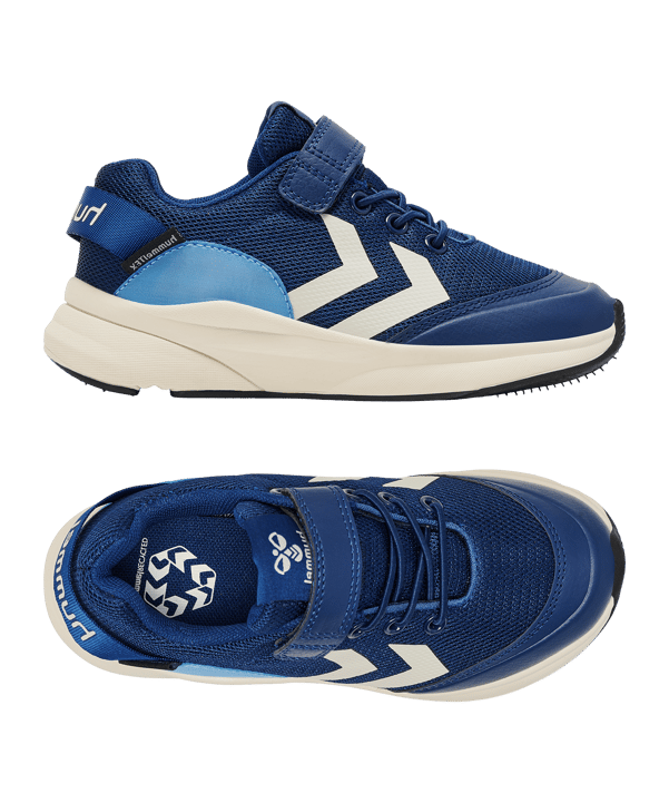 Hummel Reach 250 Recycled Tex Sneaker Kids Blau F7017 - blau