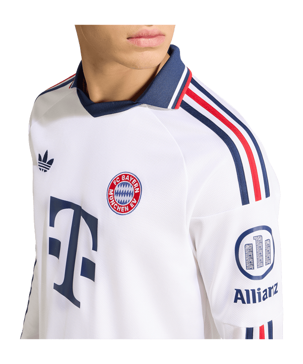 adidas FC Bayern München Maglia maniche lunghe Away 2026/2027 Bianco - bianco