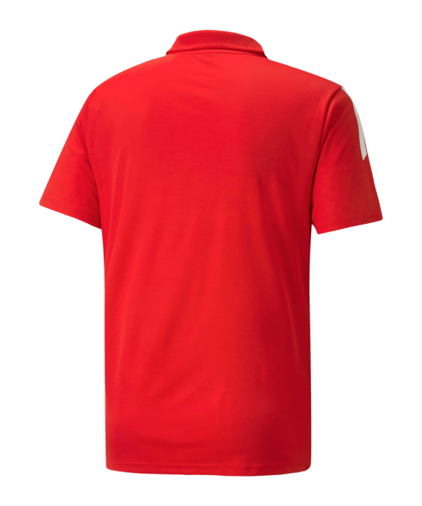 PUMA teamLIGA Sideline Polo Rot Weiss F01 - rot